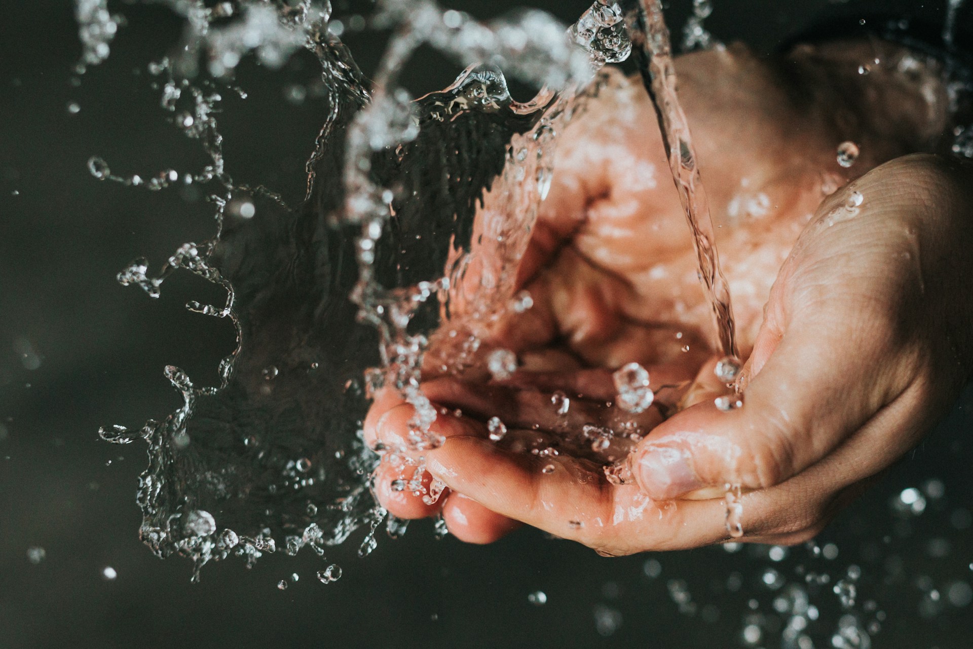 washing hands